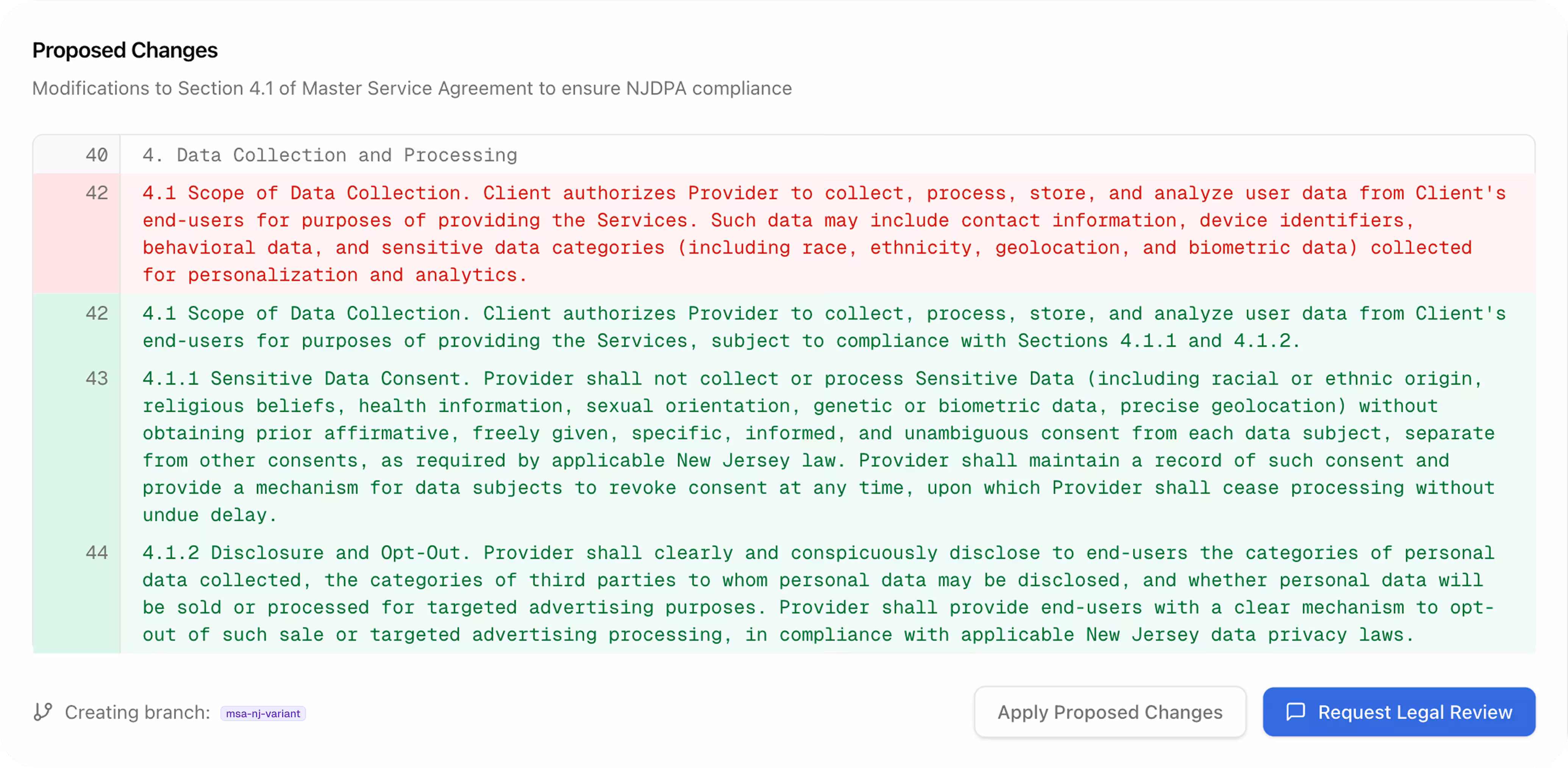 Intelligent Contract Revisions
